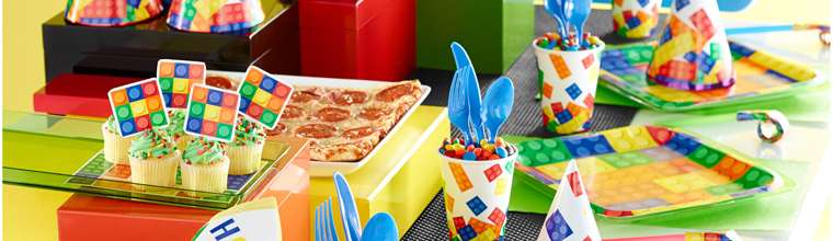 Bausteine Party Kindergeburtstag