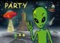 Preview: Einladung Alien Party - Deko Kindergeburtstag