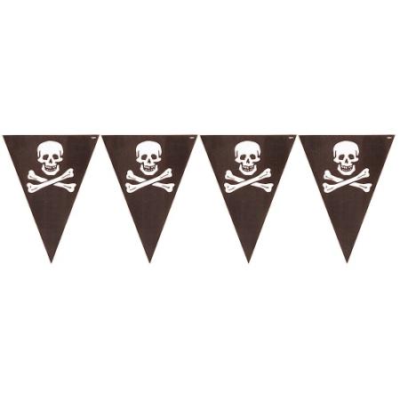 Wimpelkette Totenkopf Deko Piratenparty