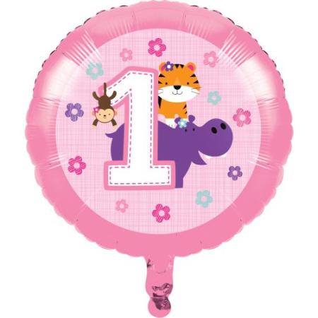 Folienballon Mein 1. Geburtstag Mädchen - Deko Kindergeburtstag