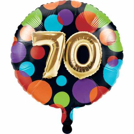 Folienballon Ballon Party Zahl 70 - Deko Geburtstag