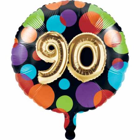 Folienballon Ballon Party Zahl 90 - Deko Geburtstag