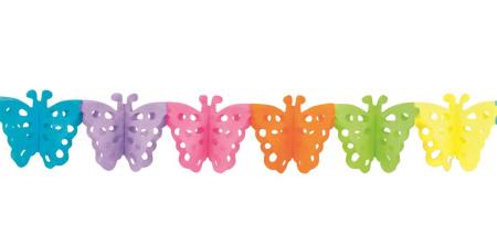 Wabengirlande Schmetterling - Deko Kindergeburtstag
