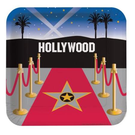 Teller Hollywood Film Party, 8 St. - Deko Kindergeburtstag