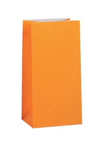 Papiertüte Orange für Kindergeburtstag Mitgebsel