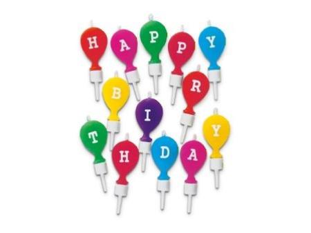 Minikerzen Happy Birthday