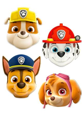Papiermasken Paw Patrol