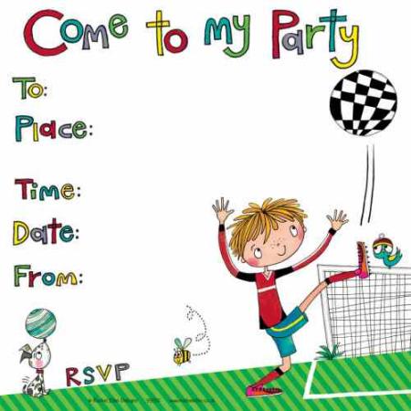 Einladung Fußball Party - Kindergeburtstag