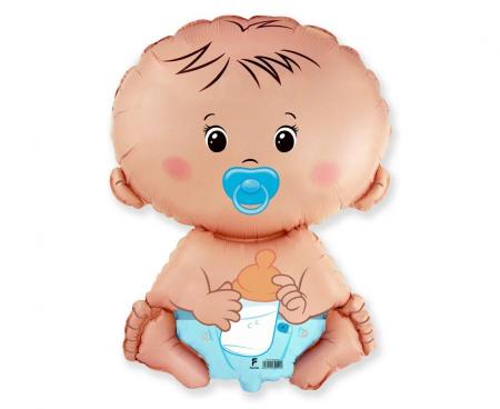 XXL Folienballon Baby Boy - Deko Baby Party Babyshower