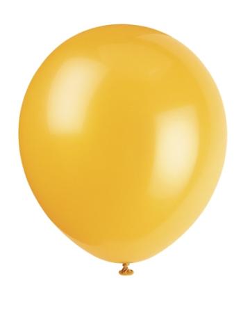 Luftballons gelb, 10 St. - Deko Kindergeburtstag