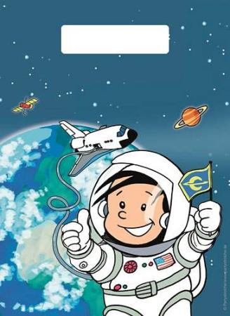 Partytüte Astronaut Flo, 8 St. - Deko Kindergeburtstag