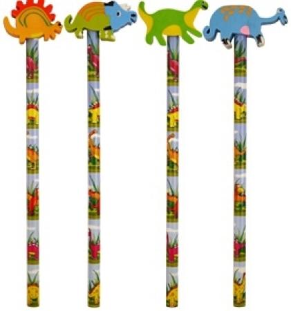 Bleistift mit Radierer Dinosaurier - Mitgebsel Kindergeburtstag