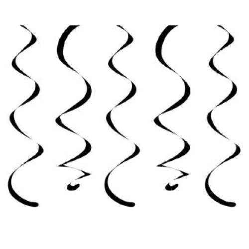 Hängedekoration Schwarz- Deko Kindergebutstag