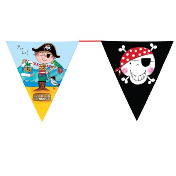 Wimpelkette Frecher Pirat - Deko Kindergeburtstag