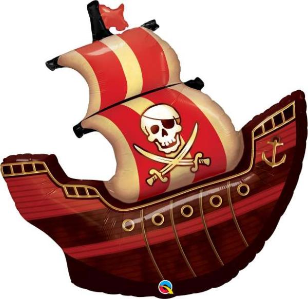 XXL Folienballon Piratenschiff - Deko Kindergeburtstag