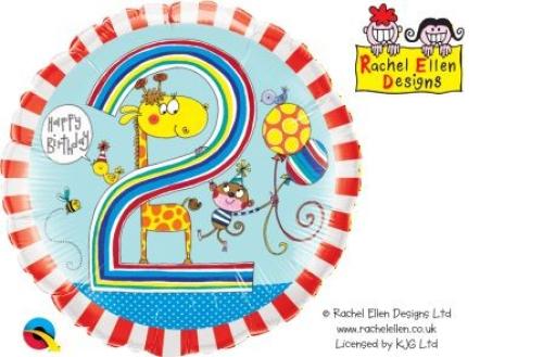 Folienballon 2. Geburtstag Boy Rachel Ellen