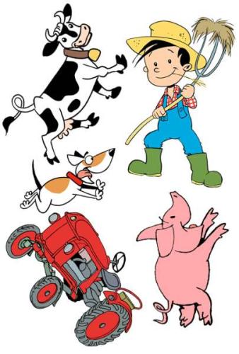 Tattoos Flos Bauernhof Party, Flo – Mitgebsel Kindergeburtstag