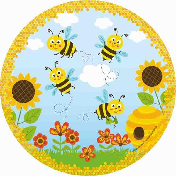 Teller Bienen Party - Deko Bienen Kindergeburtstag