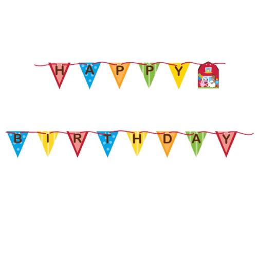 Girlande Farm Babys - Deko Kindergeburtstag