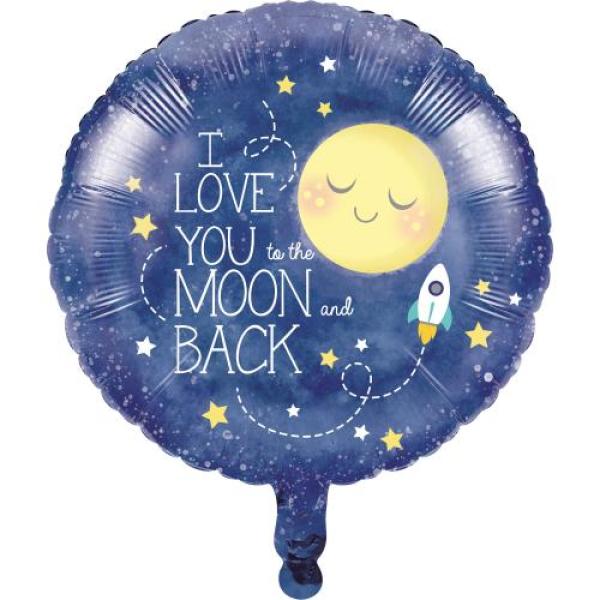 Folienballon Mond Party - Deko Kindergeburtstag
