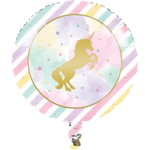 Folienballon Goldenes Einhorn - Deko Party Kindergeburtstag