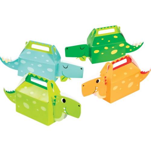 Mitgebselbox Dinosaurier, 6 St. - Mitgebsel Kindergeburtstag
