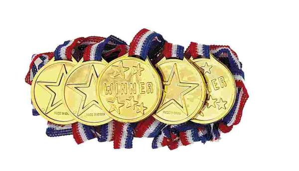 15 Medaillen Hits für Kids bronze mit Band Jugend Kindergeburtstag Emblem #5 