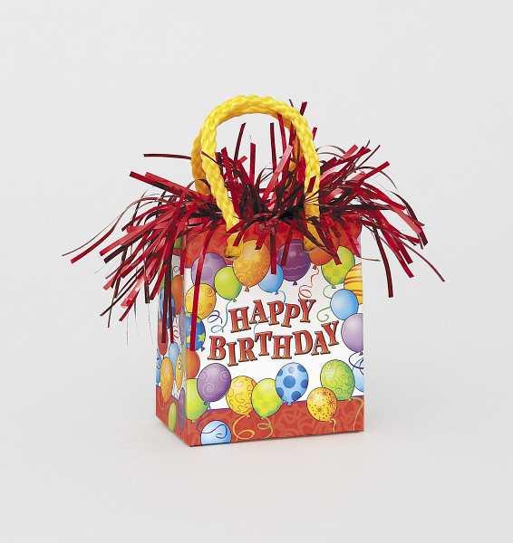 Ballongewicht Tasche Happy Birthday - Zubehör Helium Ballons
