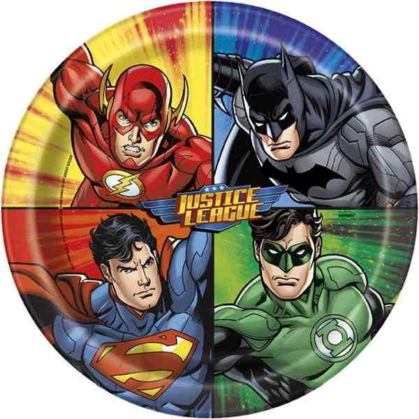 Teller Justice League - Deko Kindergeburtstag
