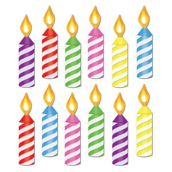 XXL Streuteile  Happy Birthday Kerzen - Deko  Kindergeburtstag