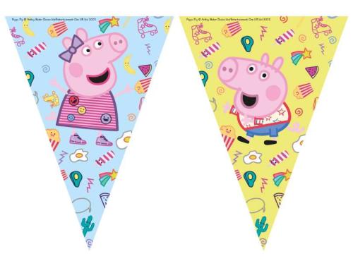 Wimpelkette Peppa Wutz - Deko Kindergeburtstag