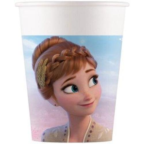 Becher Frozen Eiskönigin, 8 St. - Deko Kindergeburtstag