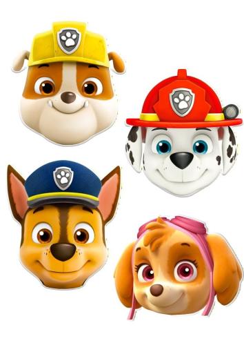 Papiermasken Paw Patrol