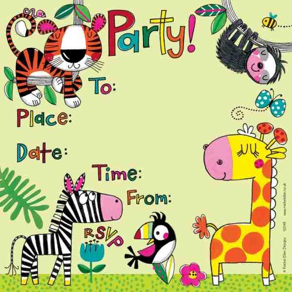 Einladung Dschungel - Dschungel Party Kindergeburtstag
