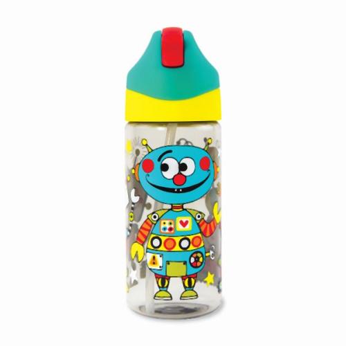 Trinkflasche Roboter - Geschenk Kindergeburtstag