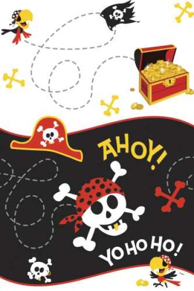 Tischdecke Ahoi Piraten - Deko Kindergeburtstag