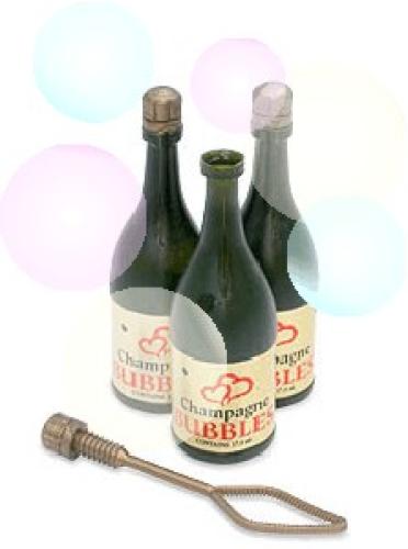 Seifenblasen Champagnerflasche