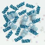 Streuteile Baby blau - Baby Party Babyshower