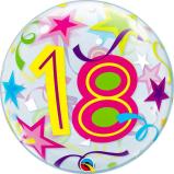 Bubble Ballon Zahl 18 - Heliumballons als Geschenk