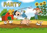 Einladung Flos Bauernhof Party - Deko Kindergeburtstag