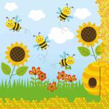 Servietten Bienen Party - Deko Bienen Kindergeburtstag