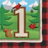 Servietten Lum-Bär-Jack 1. Geburtstag - Deko Kindergeburtstag