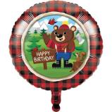 Folienballon  Lum-Bär-Jack Party - Deko Kindergeburtstag