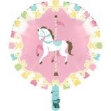 Folienballon Pferde Karussell- Deko Party Kindergeburtstag