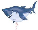 Riesen-Folienballon Haifisch - Deko Kindergeburtstag