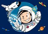Einladung Astronuat Flo Deko Weltraum Party