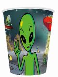 Becher Alien Party- Deko Kindergeburtstag