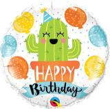 Folienballon Kaktus Happy Birthday Deko Kindergeburtstag