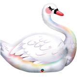 XXL Folienballon Schwan Party Stylish Swan Party - Deko Kindergeburtstag