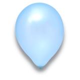Luftballons hellblau (perlmutt) - Dekoration Kindergeburtstag